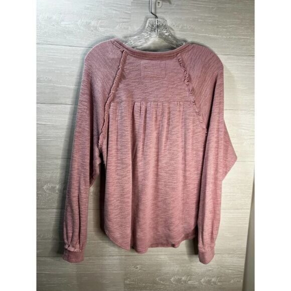 Anthropologie Pink Ruffle Pullover‎ Sweater Small - Picture 2 of 5